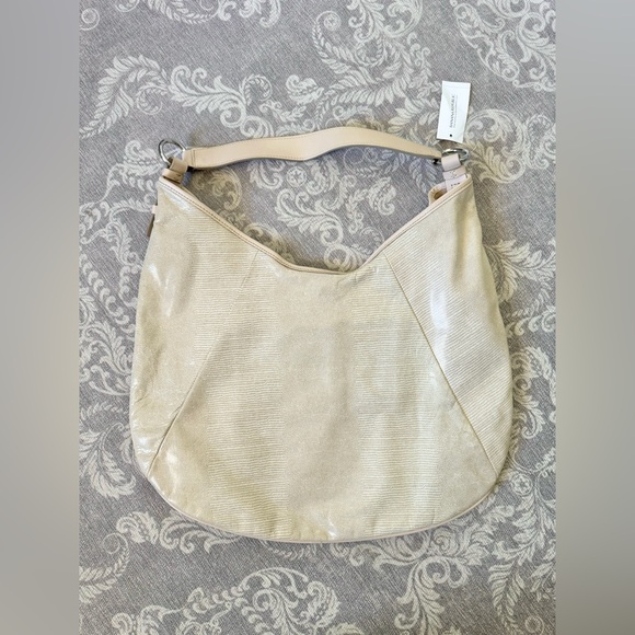 Cream Leather Hobo Purse - Picture 7 of 7